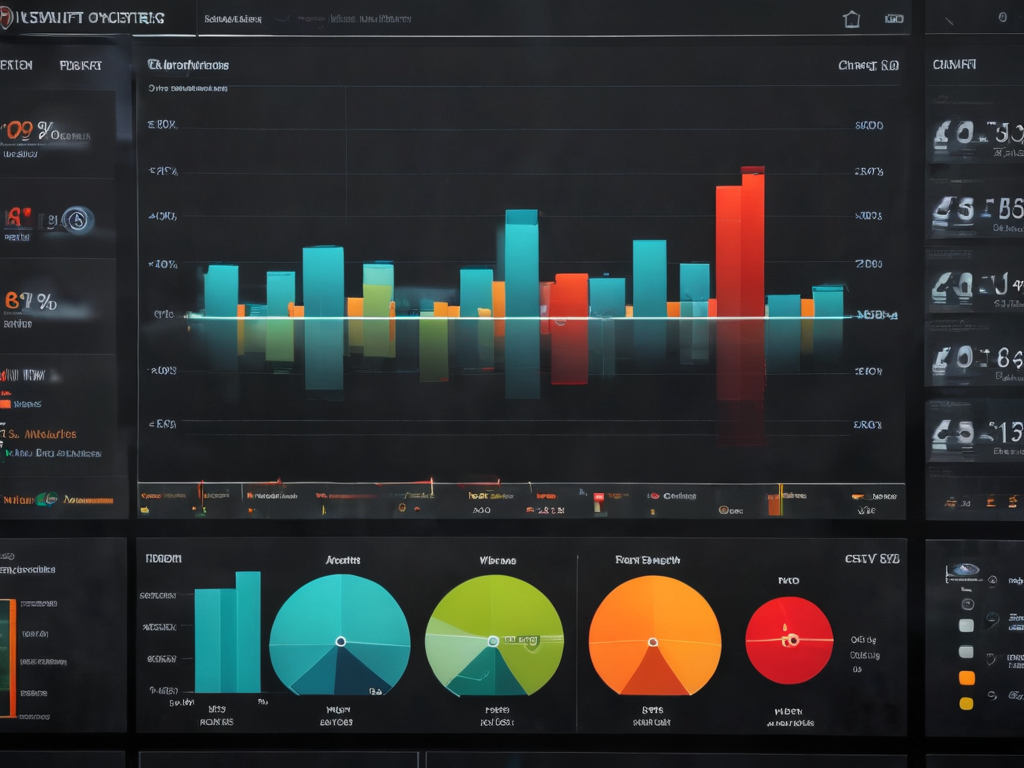 体育数据可视化图表在屏幕上展示的画面